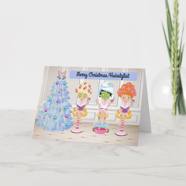 Christmas Card for your Hair Stylist (Front)