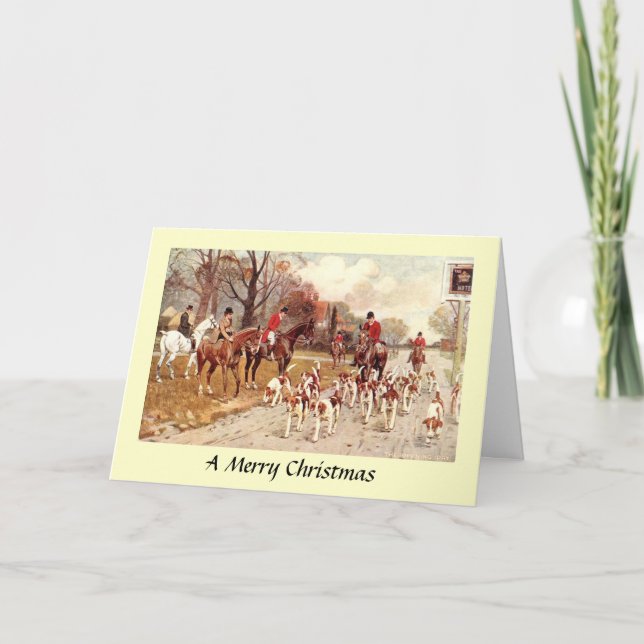 Christmas Card - Fox Hunting (Front)