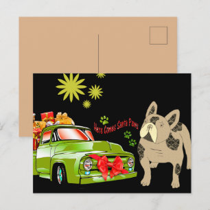 Christmas card French Bulldoggen Christmas