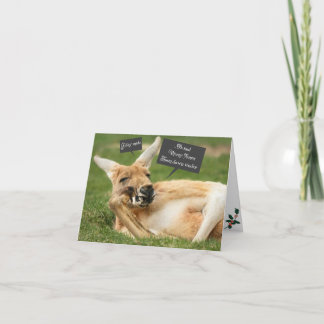 Christmas card from Australia; kangaroo