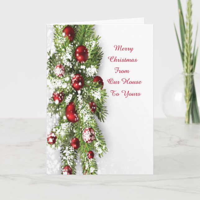 Christmas card From Our House To Yours (Front)