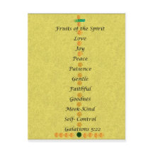 Christmas card- fruits of the spirit