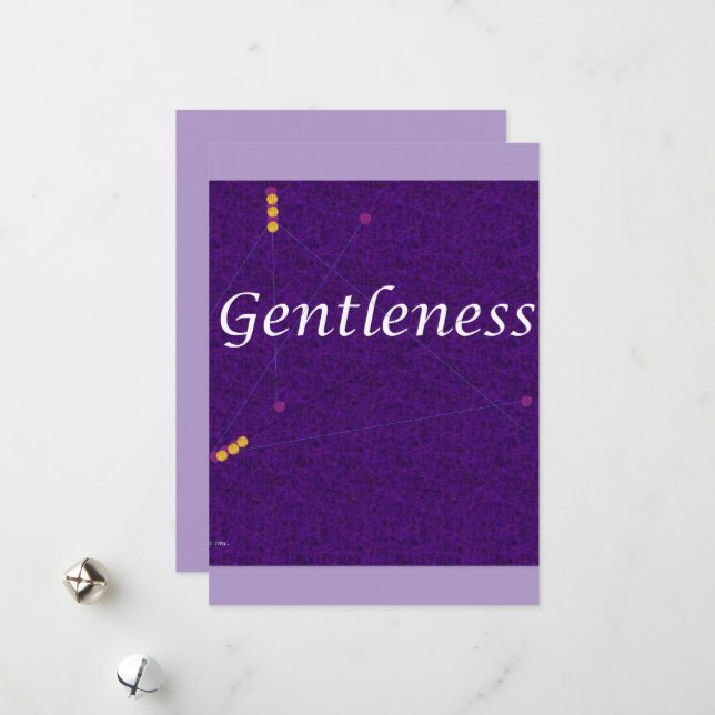 Christmas card -Gentleness (Front/Back In Situ)
