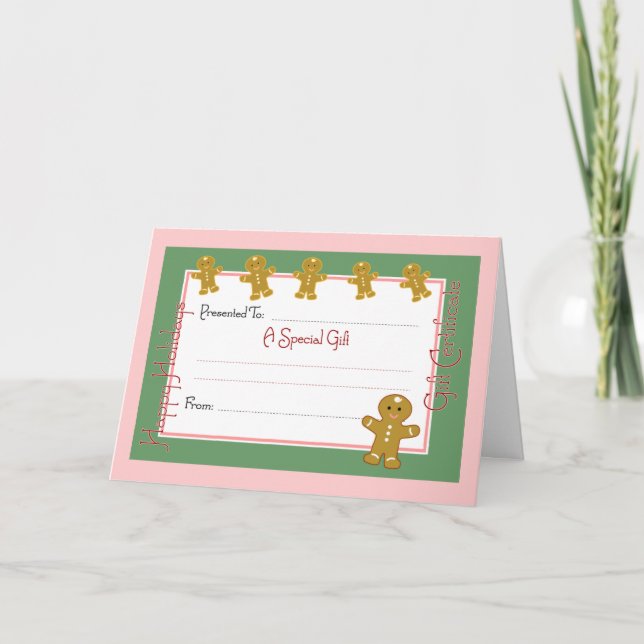 Christmas Card Gift Certificate (Front)