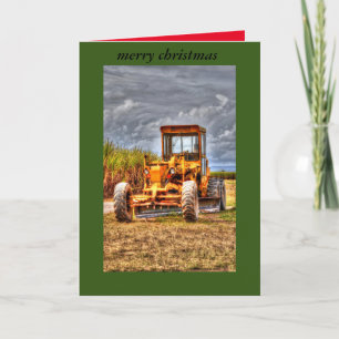 CHRISTMAS CARD GRADER RURAL QUEENSLAND AUSTRALIA