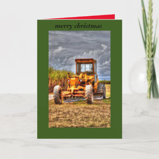 CHRISTMAS CARD GRADER RURAL QUEENSLAND AUSTRALIA