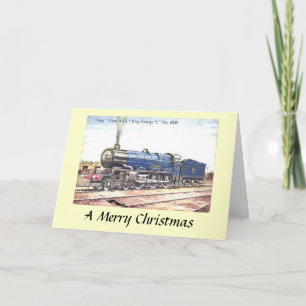 Christmas Card - GWR Engine King George V
