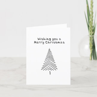 Christmas Card Hand Drawn Christmas Tree