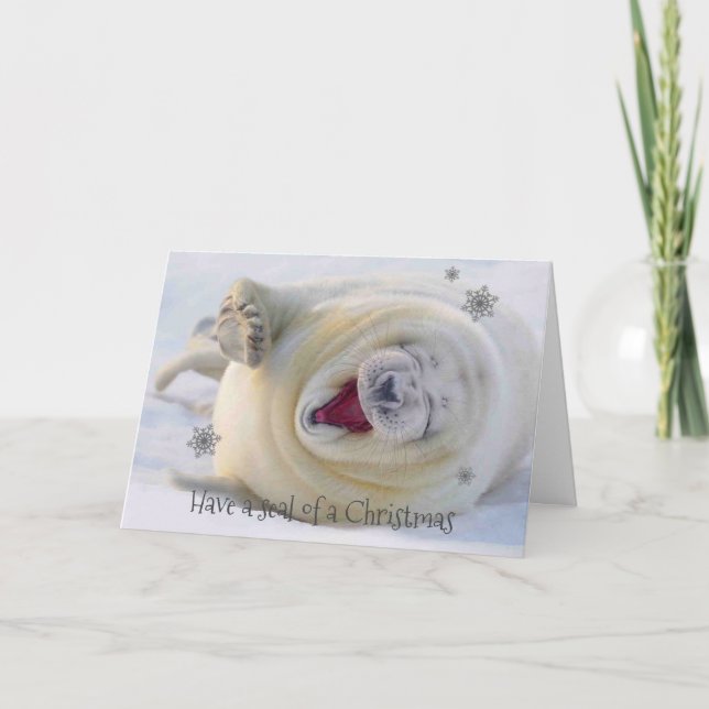 Christmas Card - Have a Seal of a Christmas (Front)