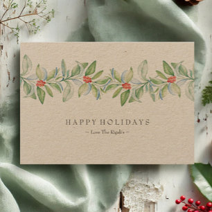 Christmas Card, Holiday Card, Rustic