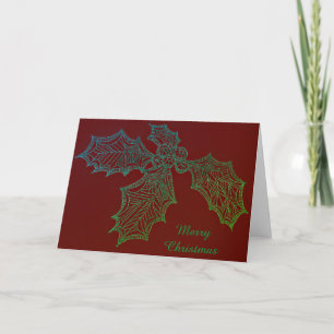 Christmas Card Holly Sketch