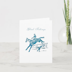Christmas Card Hunting Countryside Horse