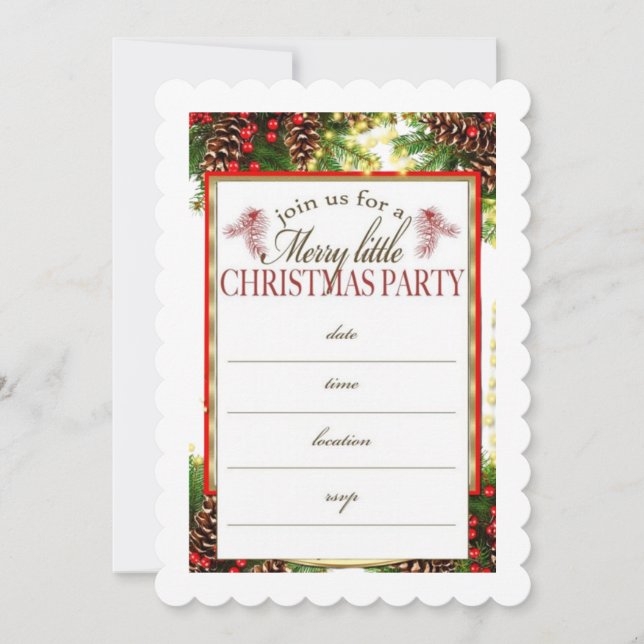 christmas card invitation (Front)