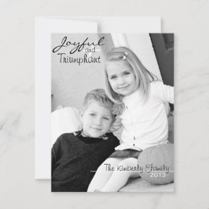 Christmas Card - Joyful and Triumphant
