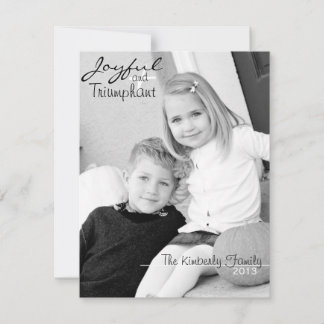 Christmas Card - Joyful and Triumphant