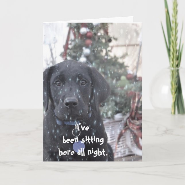 Christmas Card ~Labrador Puppy (Front)