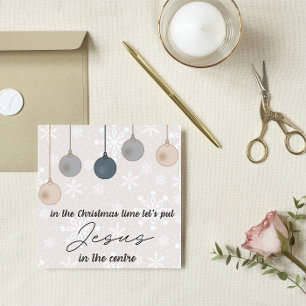 Christmas Card:  Let's put Jesus in the centre Hol Holiday Card