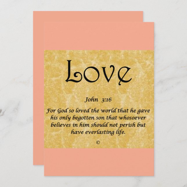 christmas card ---love (Front/Back)