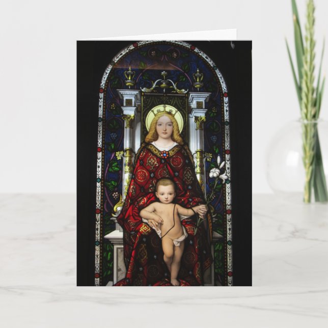 Christmas Card--Madonna & Child Holiday Card (Front)