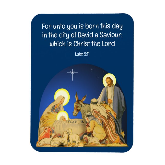 Christmas Card Magnet (Vertical)