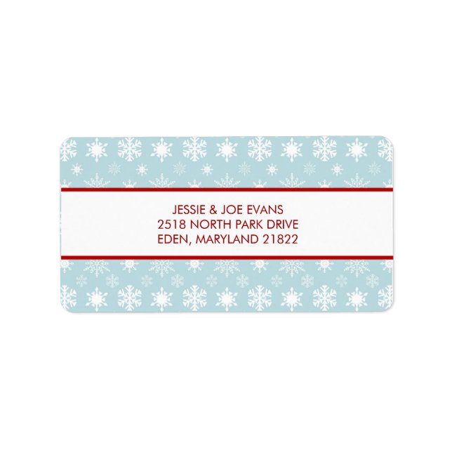 Christmas Card Mailing Address Labels (Front)