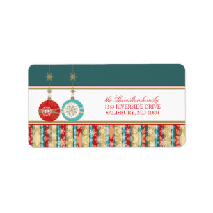 Christmas Card Mailing Address Labels