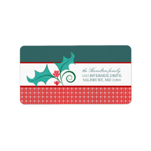 Christmas Card Mailing Address Labels