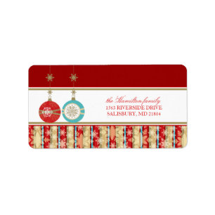 Christmas Card Mailing Address Labels