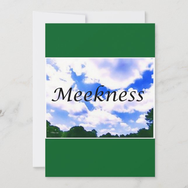 christmas card---meekness holiday card (Front)