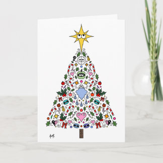 Christmas Card Miracle of Awakening Tree White