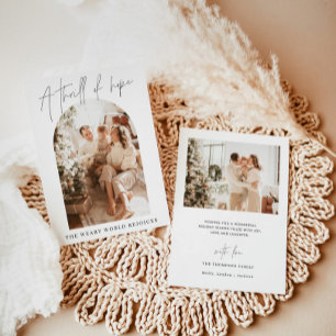 Christmas Card   Modern Holiday, A Thrill of Hope