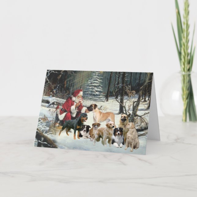 Christmas Card Multiple Dog Breeds (Front)