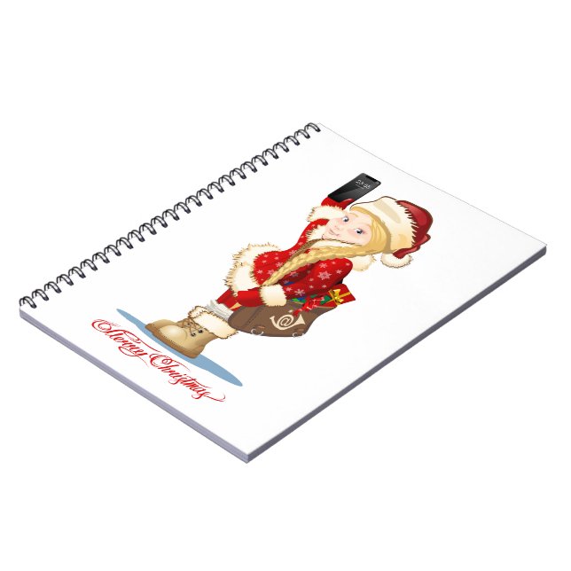 Christmas card notebook (Left Side)