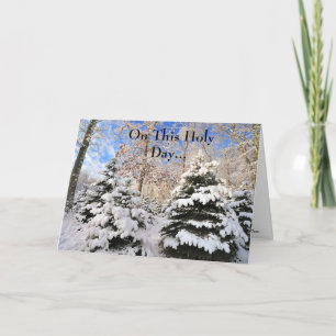 Christmas Card-On This Holy Day... Holiday Card
