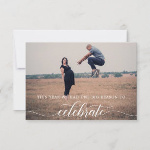 Christmas Card Pregnancy Announcement Holiday