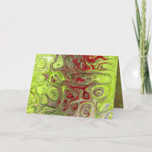 Christmas Card - Red & Green