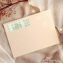 Christmas Card Return Address Labels | Olive Plaid