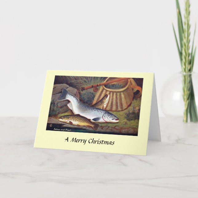 Christmas Card - Salmon and Trout (Front)