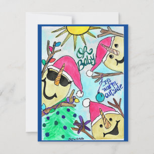 Christmas Card Sandymen Baby It's Warm Outside