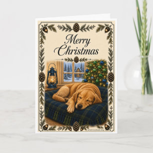 Christmas Card - Sleeping Dog