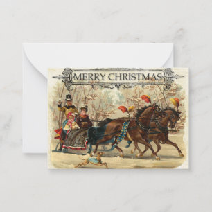 Christmas Card - Sleigh