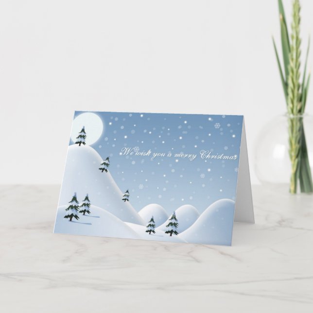 Christmas Card Snowy Mountains (Front)