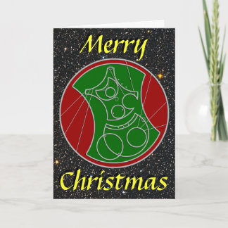 Christmas Card: Starry Merry Christmas Holiday Card