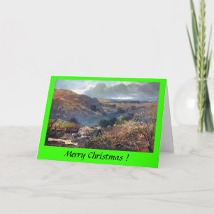 Christmas Card - Sussex Downs near Alfriston