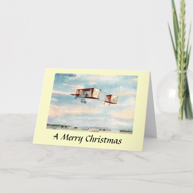 Christmas Card - The Voisin Biplane (Front)