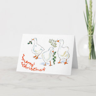 Christmas Card - Three Geese