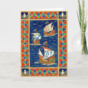 Christmas Card - Three Ships