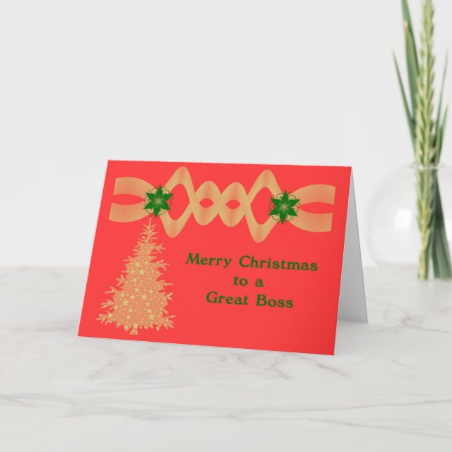 Christmas Card to Boss from Staff (Front)