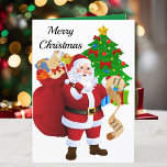 Christmas Card To Grandkids Santa List with Photo<br><div class="desc">To remove the LOGO on the back click the Remove Designer/Zazzle Credit (remove logo) you will see a black checkmark (remove the checkmark) Thank you. Fun Christmas Card for your young grandchildren. Upload a photo on the back or leave it blank. I have envelopes too.</div>