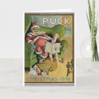Christmas Card Using Puck Magazine Cover